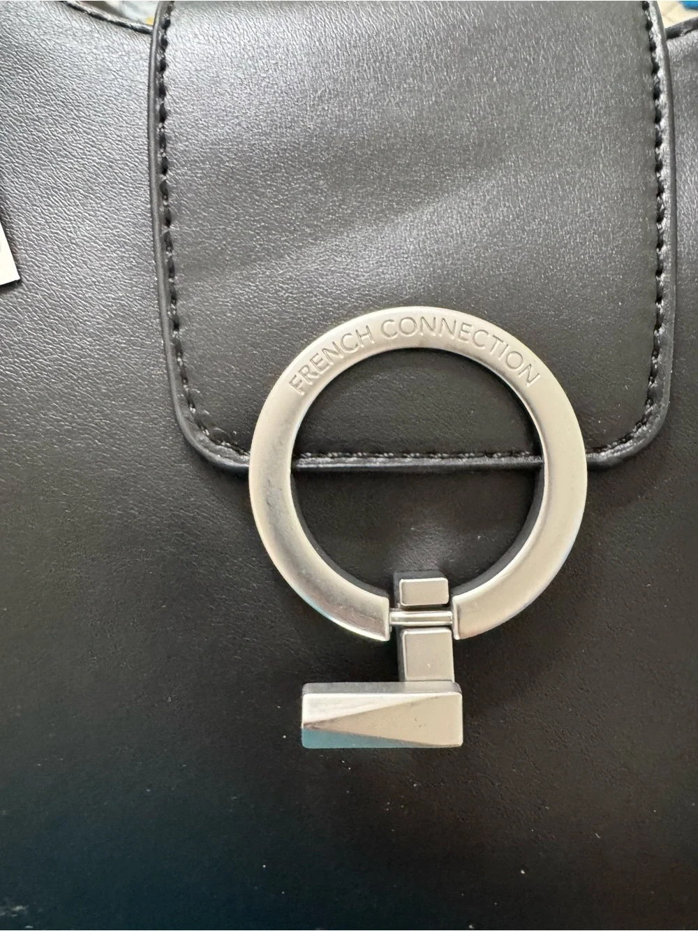 NWT French Connection Charm Ring Enclosure Hobo Bag
